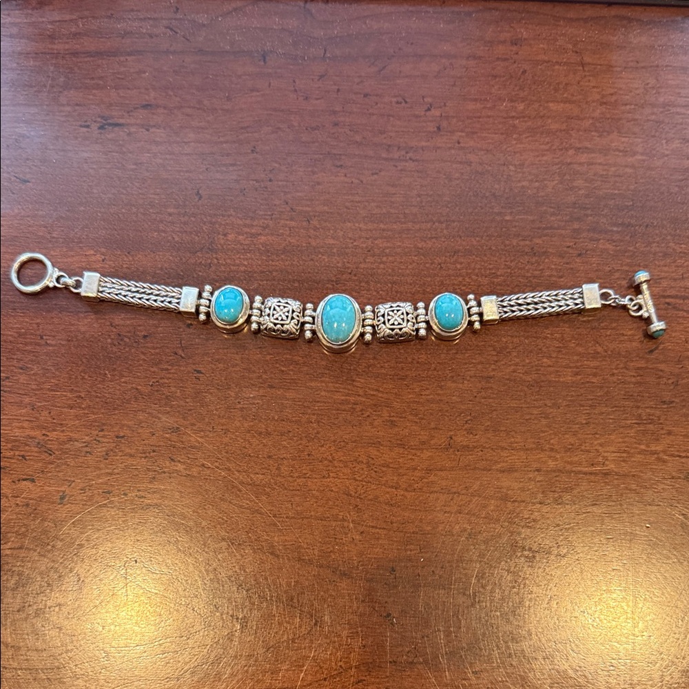 Silver and Turquoise Bracelet
